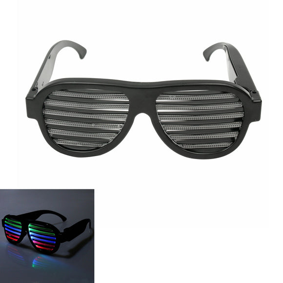Sound Control LED Flashing Glasses Party Bar Fashion Sunglassess Eyewear Goggles