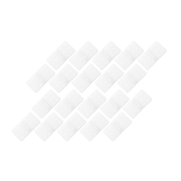 20PCS RJXHOBBY 20x37mm Small Pinned Nylon Hinge Replacement Parts For RC Airplane