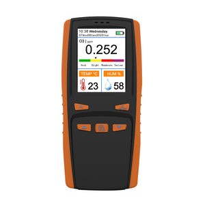 Portable Ozone Analyzer Multifunctional O3 Ozone Meter Air Detector Intelligent Sensor Ozone Meter Air Quality Pollution Monitor