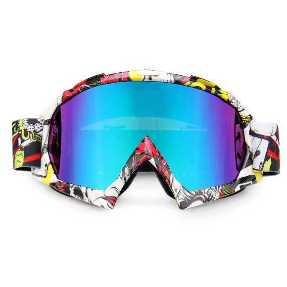 Windproof Motorcycle Racing Glasses Anti-UV Adjustable Skiing Snowboard Ski Goggles