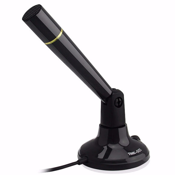 Invons TMK-G22 Computer Microphone Karaoke 360 Degree Rotation Wired Tabletop Condenser Microphone