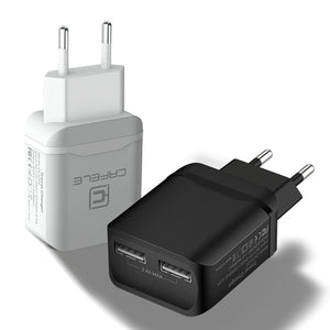 CAFELE 2.4A Dual USB Fast Charger EU Plug For iPhone X 8Plus OnePlus5 Xiaomi 6 Mi A1 Redmi Note4