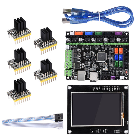 BIGTREETECH SKR V1.1 32-Bit MKSGEN-L Control Mainboard+TFT35 Display Screen+5Pcs TMC2130 Driver Kit for Reprap 3D Printer