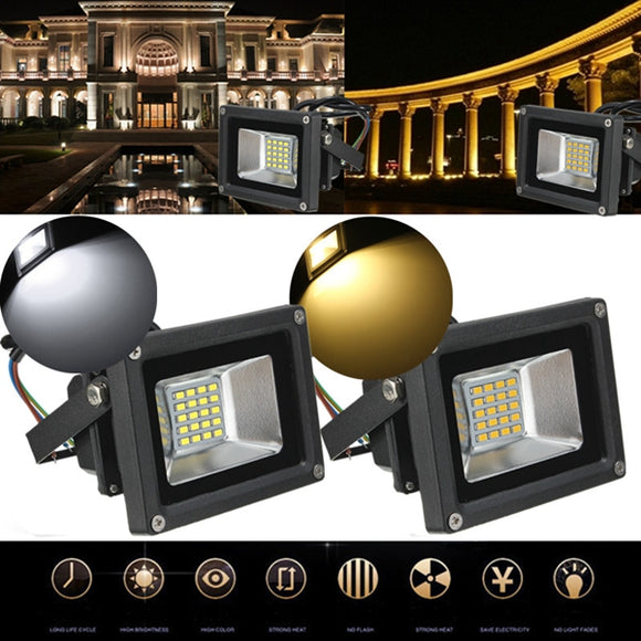 10W Warmwhite/White 20 SMD LED Flood Light Spot Lightt Lamp Outdooors Waterproof IP65