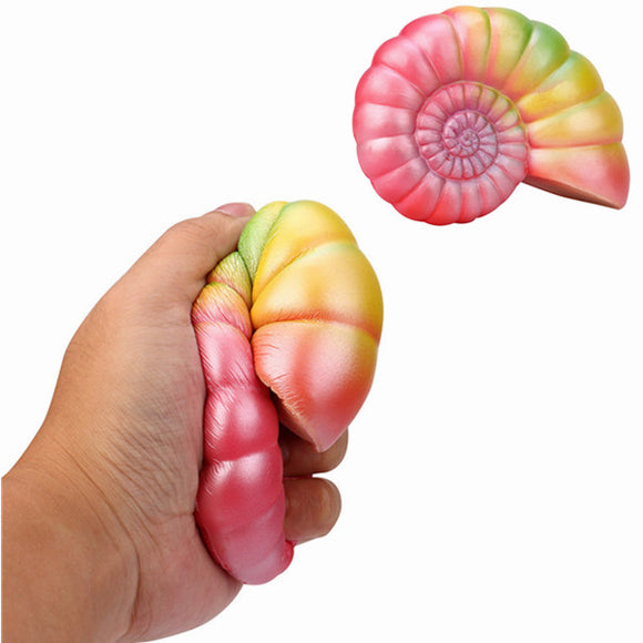 14CM Jumbo Colorful Conch Cartoon Squishy Slow Rising Squeeze Toy Gift Fun