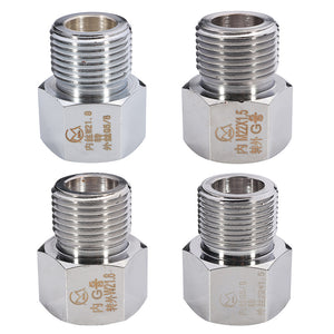 Chrome CO2 Cylinder Joints Regulator Adapter Connector Aquarium W21.8 To G5/8 M22x1.5 To 22x1.5