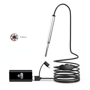 3.9mm Wireless WiFi Otoscope Borescope IP67 Waterproof Camera USB Interface with 6LEDs