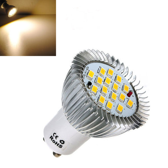 8X GU10 6.4W 16 SMD 5630 LED Warm White Spot Bulb 185-265V