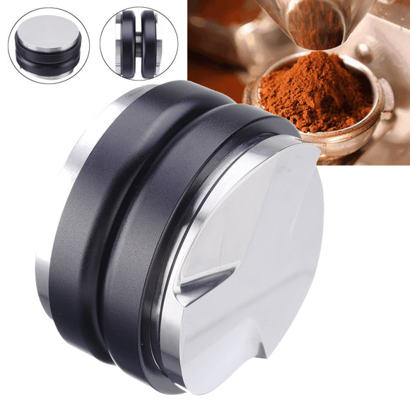 Double Head Adjustable Coffee Tamper Grinder Stainless Steel Flat Base Three Angled Slop