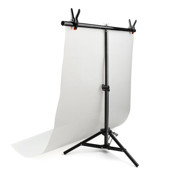 Studio Backdrop Stand T- Frame Light Stand with Clamp