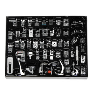 52Pcs Sewing Machine Snap Presser Foot Set Multifunctional Kit For Singer
