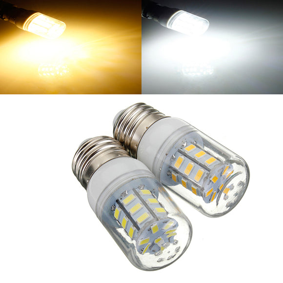 3.5W E26 White/Warm White 5730SMD 27 LED Corn Light Bulb 110V