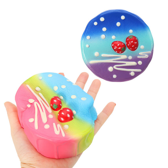 Starry Colorful Mousse Cake Squishy 11.5*4.5CM Slow Rising Collection Gift Soft Toy