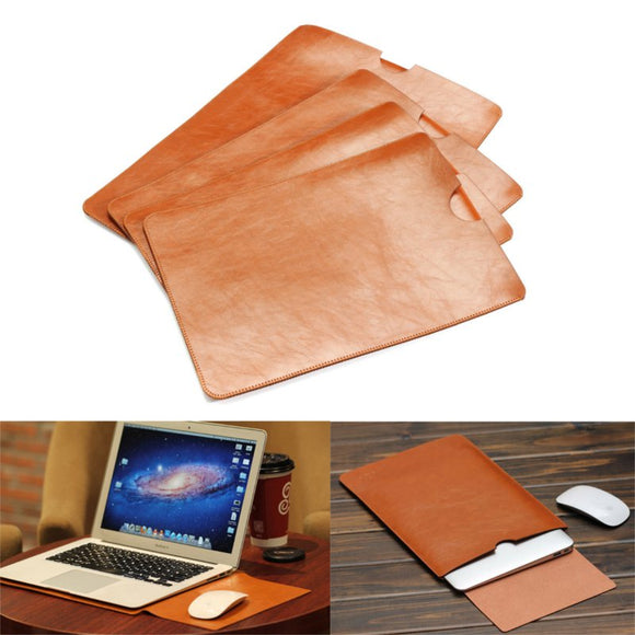 PU Leather Bag Case Cover For Macbook 11 12 13 15 Inch