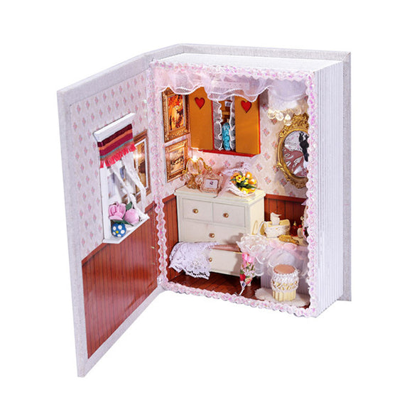Hoomeda B002 Girlfriends Diary DIY Dollhouse Kit Box Theatre Doll House Gift Collection