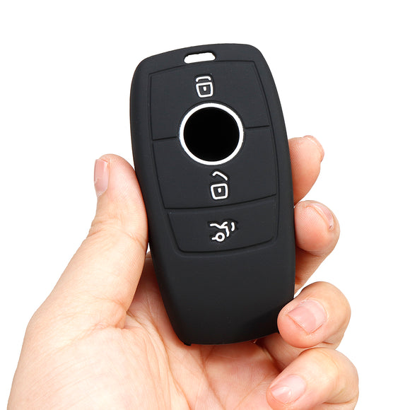 Silicone Rubber Smart Remote Key Cover Case For Mercedes Benz 2016 2017 E Class