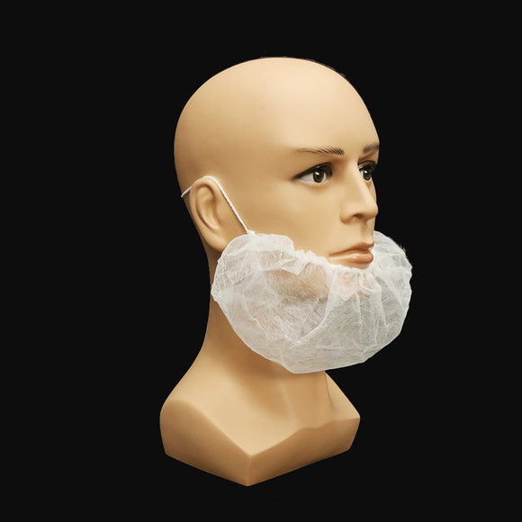 100Pcs Disposable Beard Mask Snood Cover Catering Food Safe Beard Mask