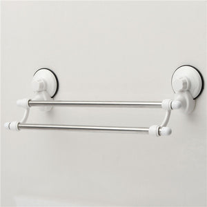 47cm Stainless Steel Suction Cup Bathroom Towel Racks Holder