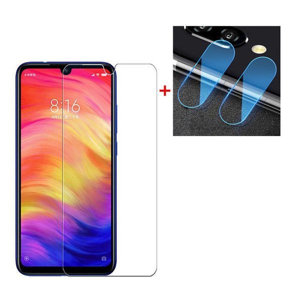 Bakeey Anti-explosionTempered Glass Screen Protector + 2 PCS Phone Lens Protector for Xiaomi Redmi Note 7 / Note 7 Pro
