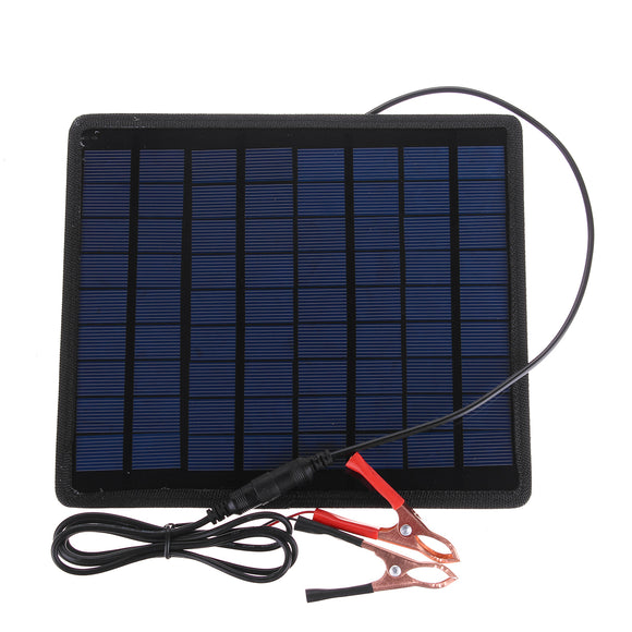 18V 5.5W Portable Solar Panel Power Battery Charger For Car Boat Motorcycle Bike