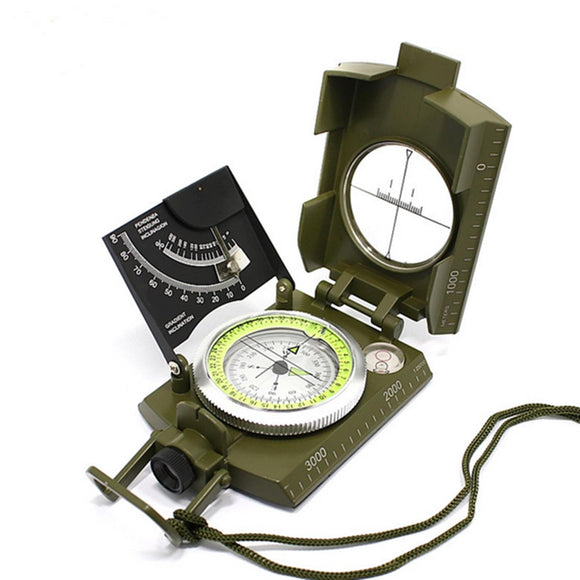 Professional Compass Metal Waterproof 50mm Dial Compass Multifunction Military Army Sighting Compass