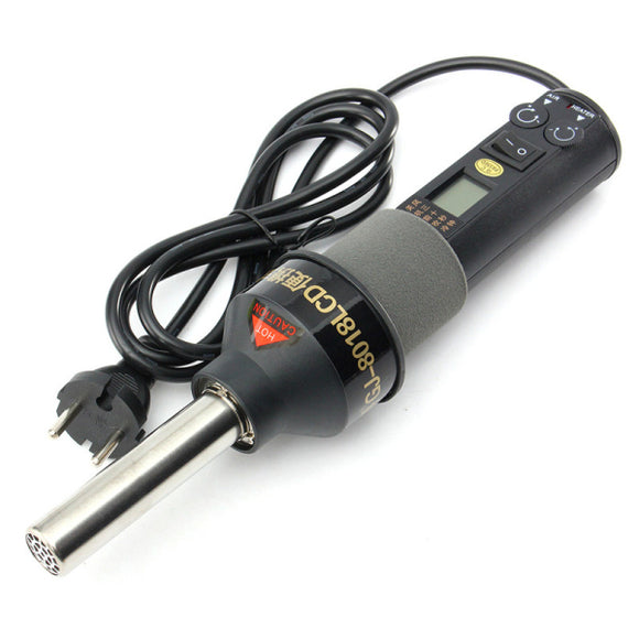 GJ-8018 220V 450 450W LCD Soldering Station Hot Air ICs SMD Desolder For BGA Nozzle EU Plug