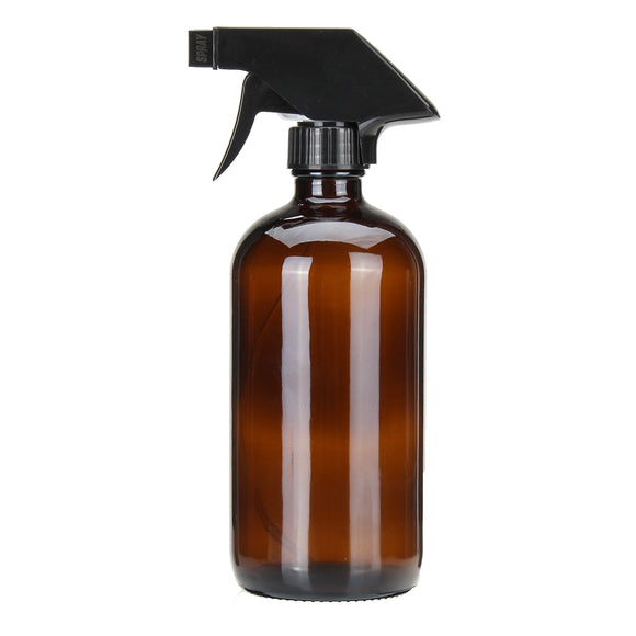 500ml Amber Glass Spray Refillable Bottles Water Sprayer