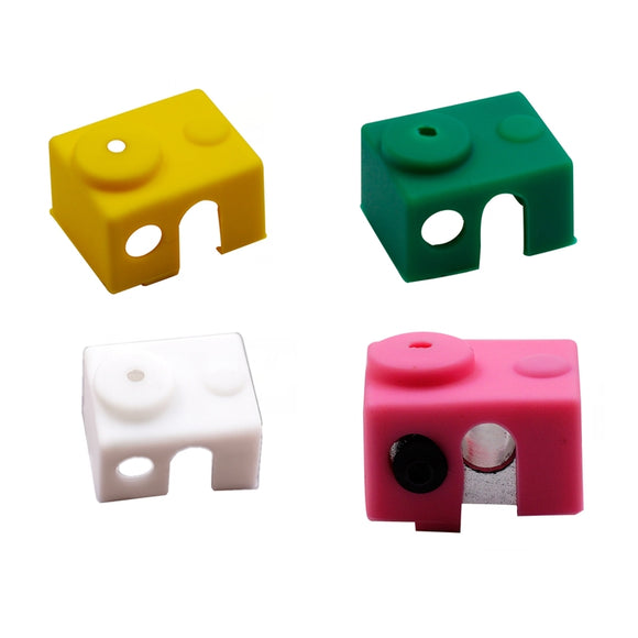 White/Pink/Yellow/Green Universal Hotend Block Insulation Sock Silicone Case For 3D Printer