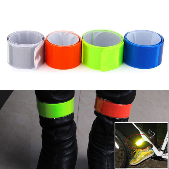 OUTERDO Fluorescent Cycling Wheel Reflector Bike Sticker Reflective Tape Reflective Sticker Bicycle Accessories