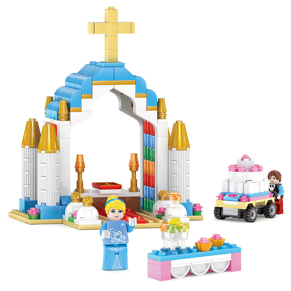 Kazi Cinderella Church Building Block Sets Toys Educational Gift 98702 Fidget Toys 243pcs