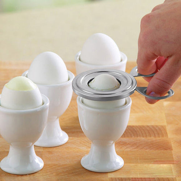 Stainless Steel Boiled Egg Shell Topper Cutter Snipper Opener Kitchen Gadget
