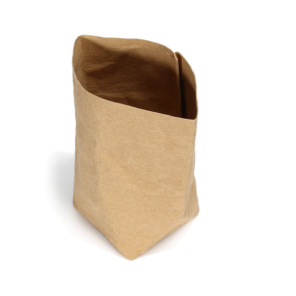 6 Sizes Kraft Paper Storage Bag Eco Friendly Washable Storage Basket Planter Pot Hamper