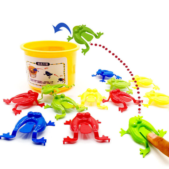 13PCS Kids Toys Jumping Game Bouncing Frog Hopper Party Favor Birthday Education