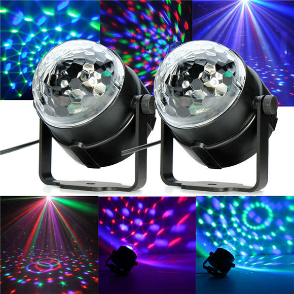 SOLMORE RGB Laser Projector LED Stage Light Sound Control Magic Ball Effect Lamp for Club DJ Disco