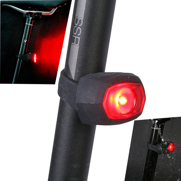 SAHOO 71392 Red LED Bicycle Tail Lights IPX4 Waterproof 3 Modes USB Charging Warning Flashlight
