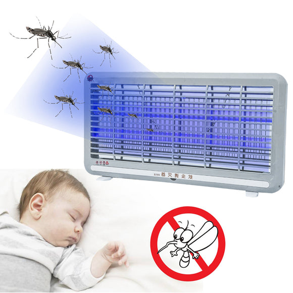 8W Electric LED Mosquito Fly Insect Killer Zapper Control Lamp Industrial Indoor AC220V
