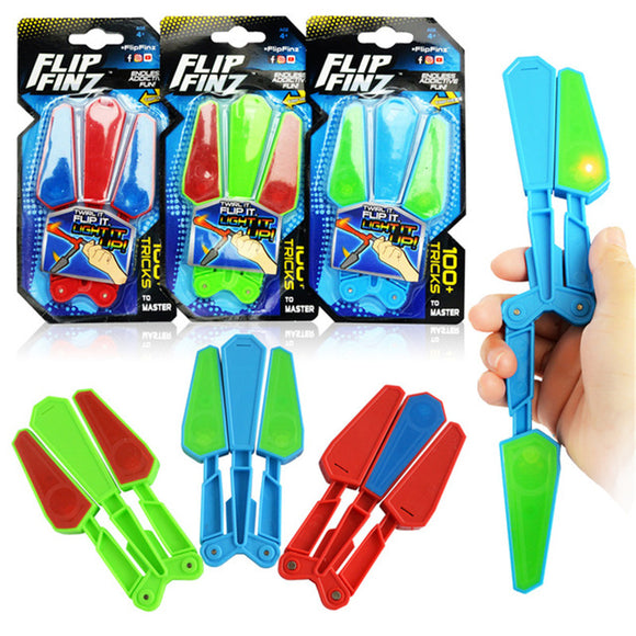 Flip Finz Stress Reliever Improve Focus Novelties Toys Hand Training Anti Stress Gadgets Light Up