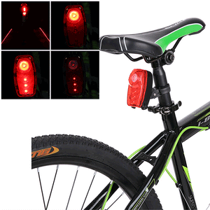 XANES LTL01 Bicycle 4 LED Light 2 Lasers Night Safety Warning 180  Viewing Angle Bicycle Rear Light