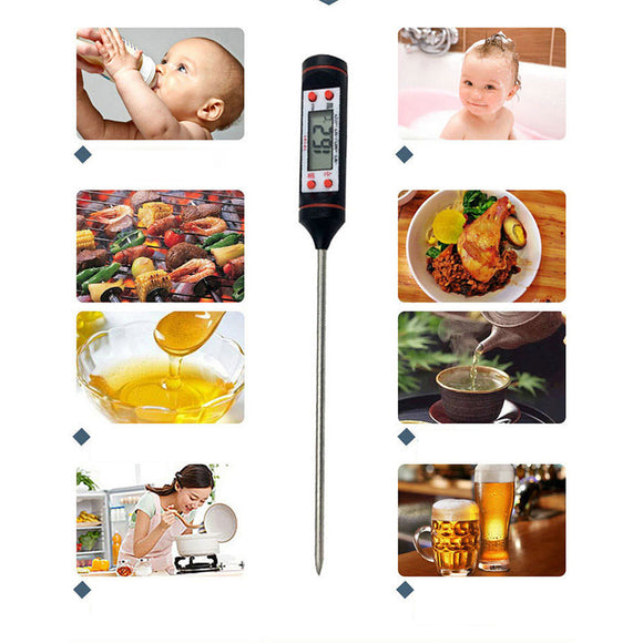 Digital Display Electronic Thermometer Probe Barbecue Written Test BBQ