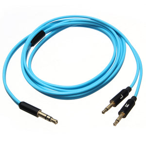 1.2M 3.5mm Audio Upgrade Headphone Cable Blue For B & W Bowers & Wilkins P3