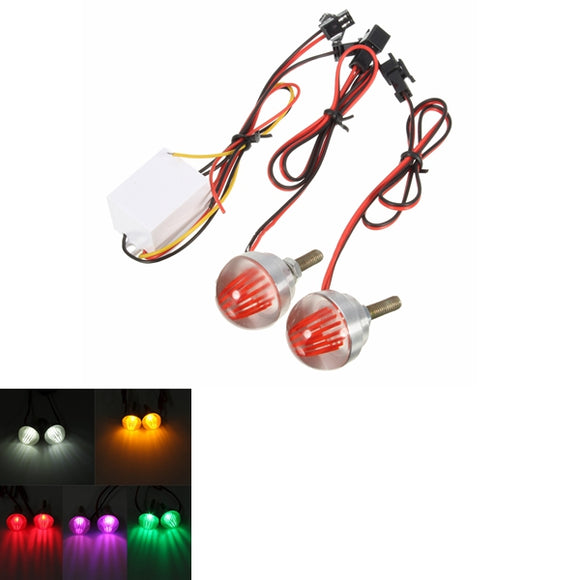 2PCS Motorcycle Motor Bike LED Strobe Flash Flashing Brake Tail Bulbs Lights Lamps