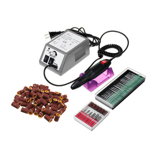 10W 15000RPM Electric Nail Art File Drill Manicure Polish Machine Kit 110-240V