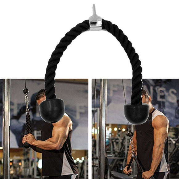 Tricep Abdominal Crunches Rope Pull Down Muscle Body Building Pull Rope Gym Fitness Exercise Tools