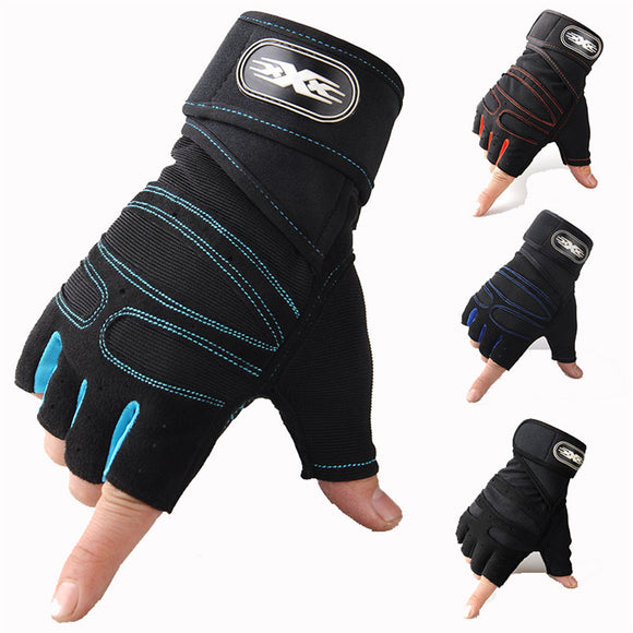 Motorcycle Riding Cycling Fitness Half Finger Protective Gloves Outdoor Anti-skid