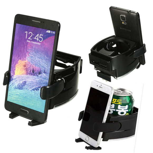 Universal Cup Drink Bottle Holder Mount Cradle Stand Car Air Vent Phone Holder Dual Multifunctional