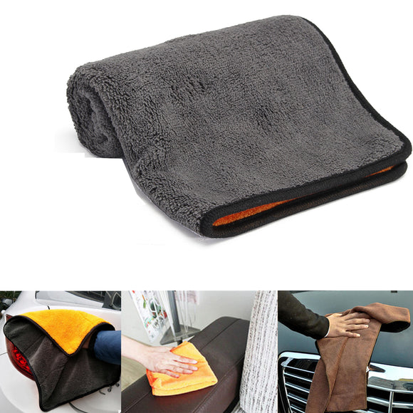 Car Wash Towels Microfiber Washing Cleaning Cloth Care Polishing Plush Washing Drying Thick Towel 45*38CM