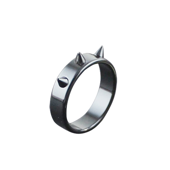 Titanium Steel Personal Self-defense Ring Thorn Head Ring Anti-wolf Nail Barbed Ring