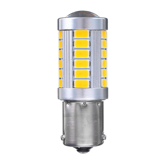 1156 BAU15S PY21W 33 SMD LED Car Turn Reverse Backup Lights Bulb Yellow Lamp Bulb