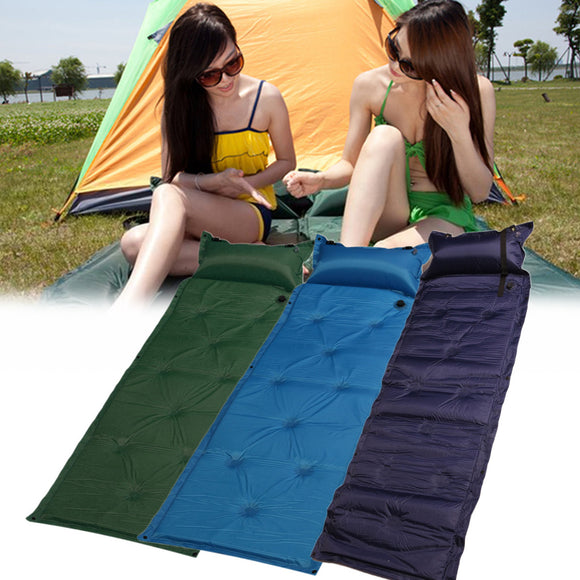IPRee 183x57x2.5cm Self Inflatable Air Mattress Camping Moisture Proof Pad Sleeping Mat