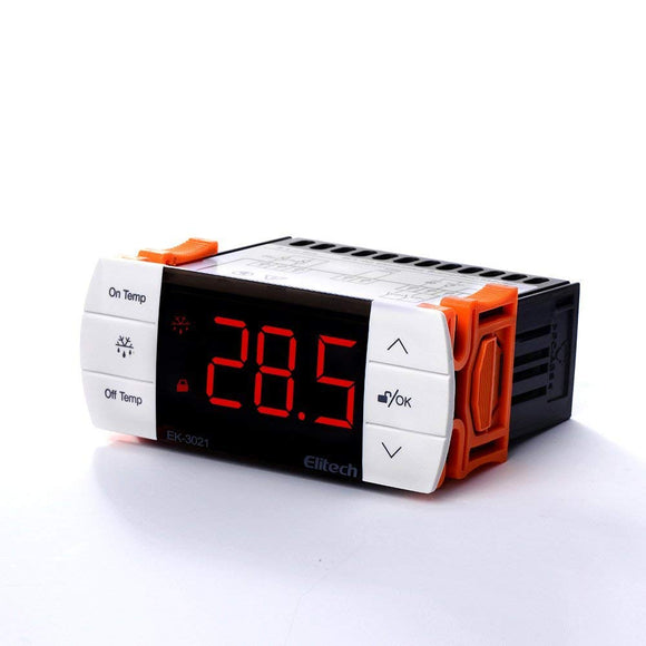 EK3021 Digital Touch Button Temperature Controller/Thermostat Cooling and Defrost Two Sensors/Probes